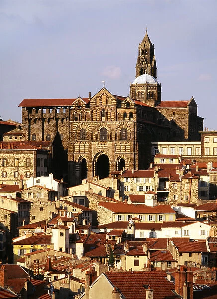 France, Le Puy, Haute Loire, Cathedral Notre Dame