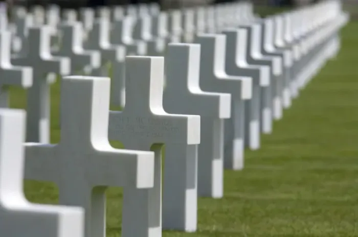 Framed Print : France, Normandy, Colleville-Sur-Mer. Normandy American Cemetery. White crosses mark Framed Print : France, Normandy, Colleville-Sur-Mer. Normandy American Cemetery. White crosses mark