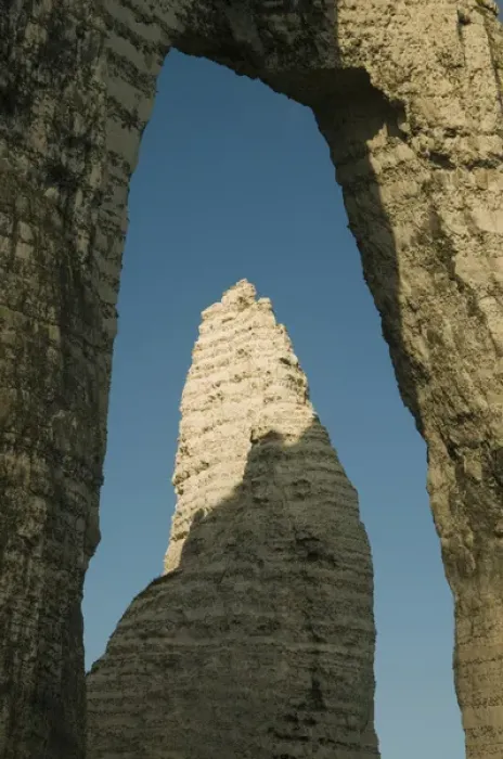 Framed Print : France, Normandy, Etretat, L Aiguille (Needle) Through the Porte d Aval arch Framed Print : France, Normandy, Etretat, L Aiguille (Needle) Through the Porte d Aval arch
