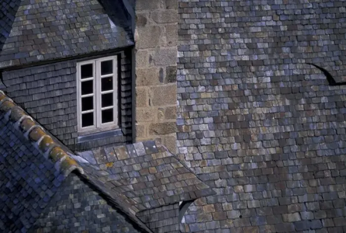 Framed Print : FRANCE, Normandy Mont St. Michel Building Details
