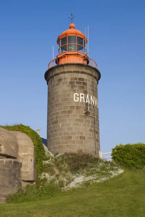 Framed Print : France, Normandy Region, Manche Department, Granville, Granville lighthouse Framed Print : France, Normandy Region, Manche Department, Granville, Granville lighthouse