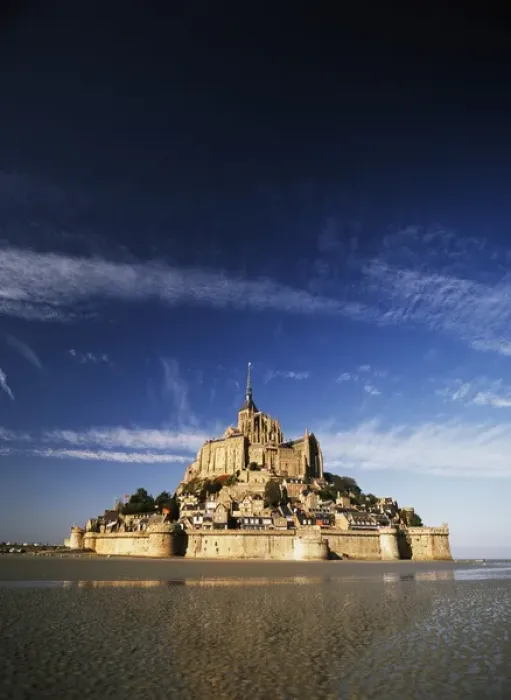 Framed Print : France, Normandy, View of Mont Saint-Michel