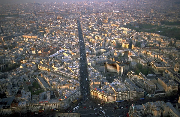03. France, Paris. Aerial view of Paris