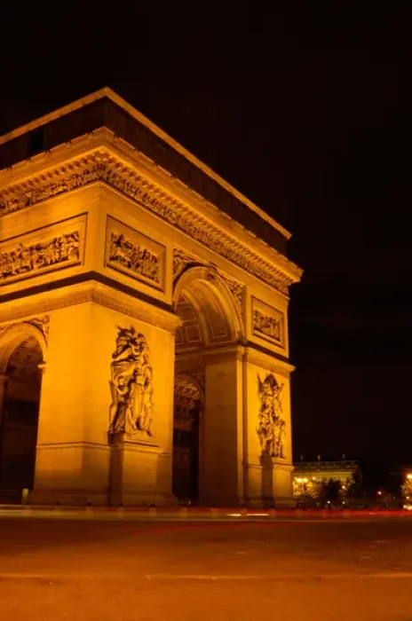 Framed Print : 03. France, Paris, Arc de Triomphe at night Framed Print : 03. France, Paris, Arc de Triomphe at night