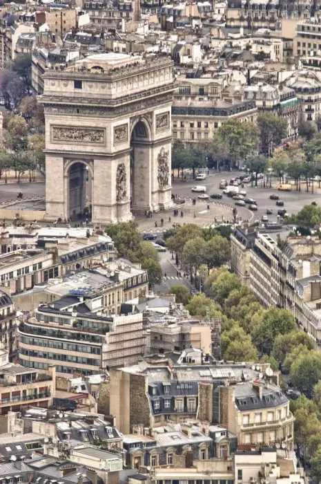 Framed Print : France, Paris, Arc de Triomphe, view from Eiffel Tower Framed Print : France, Paris, Arc de Triomphe, view from Eiffel Tower