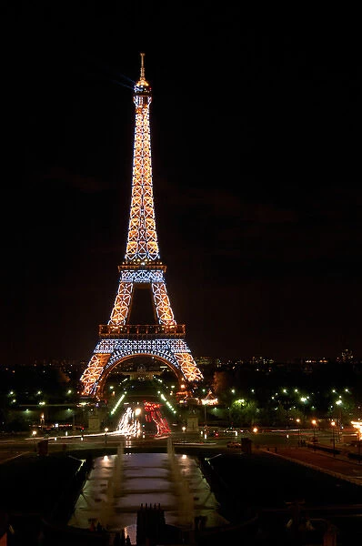 03. France, Paris, Eiffel Tower at night (Editorial Usage Only)