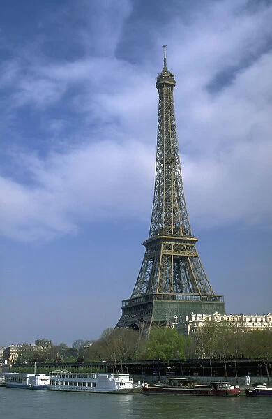 03. France, Paris. Eiffel Tower and River Seine