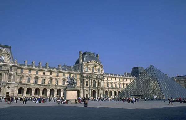 03. France, Paris. Entrance to the Louvre Museum