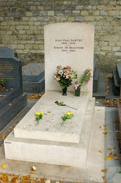 03. France, Paris, grave of Jean Paul Sarte and Simone de Beauvouir