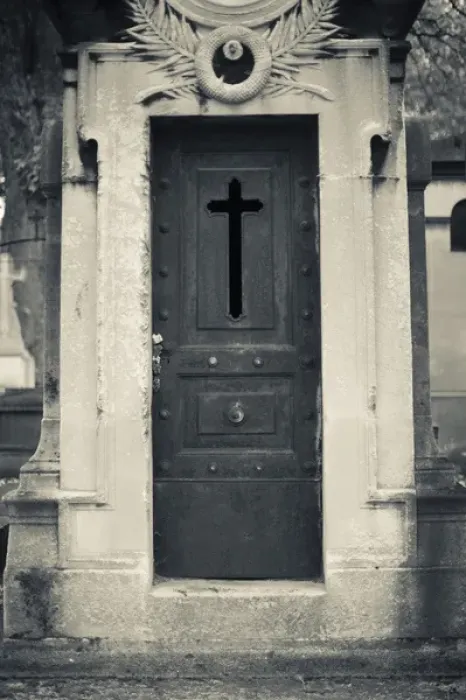 Framed Print : France, Paris, Montparnasse Cemetery, cemetery detail