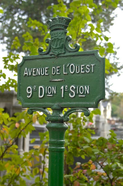 03. France, Paris, Montparnasse street sign