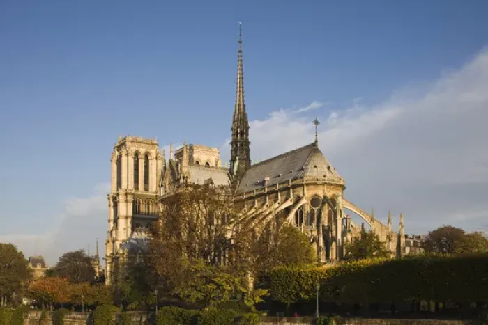 Framed Print : France, Paris, Notre-Dame cathedral, morning Framed Print : France, Paris, Notre-Dame cathedral, morning