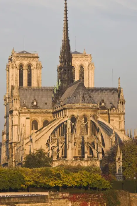 Framed Print : France, Paris, Notre-Dame cathedral, morning Framed Print : France, Paris, Notre-Dame cathedral, morning