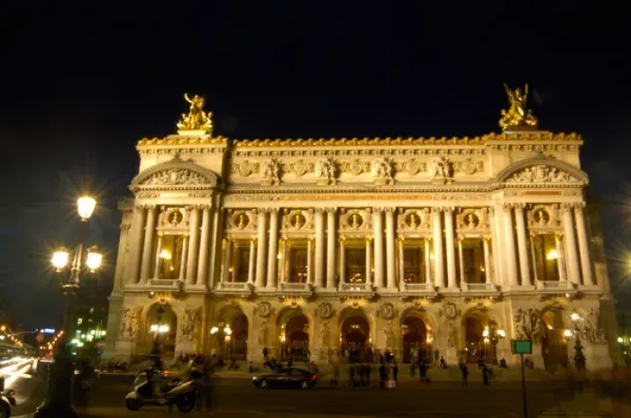 Framed Print : 03. France, Paris, Opera House at night Framed Print : 03. France, Paris, Opera House at night