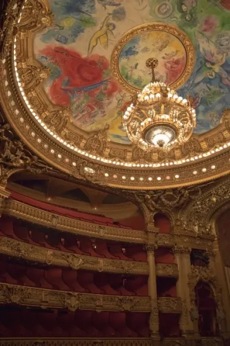Framed Print : France, Paris. Part of ornate ceiling and tiers of seating at Opera Garnier Framed Print : France, Paris. Part of ornate ceiling and tiers of seating at Opera Garnier