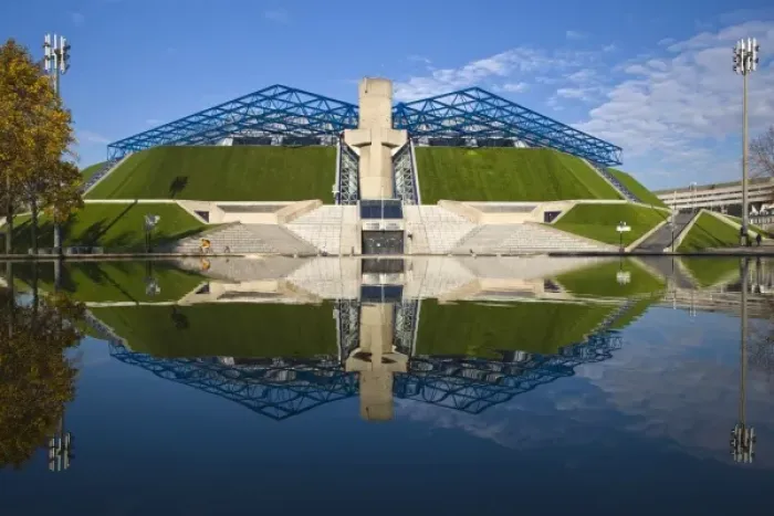 Framed Print : France, Paris, Palais-Omnisports de Bercy, sports and performance venue Framed Print : France, Paris, Palais-Omnisports de Bercy, sports and performance venue