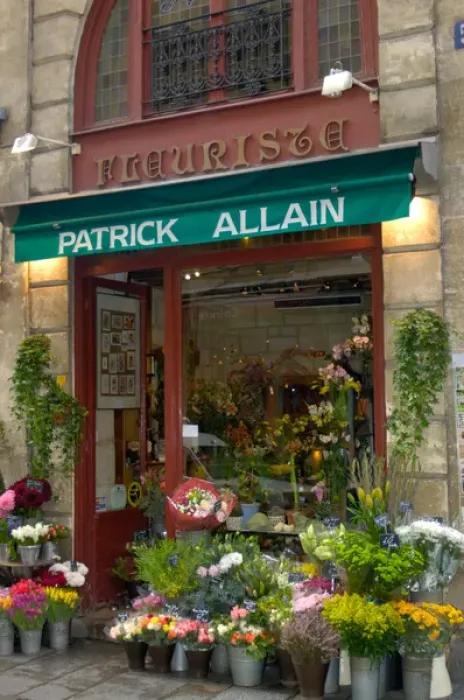 Framed Print : 03. France, Paris, Patrick Allain florist in Ile St. Louis (Editorial Usage Only) Framed Print : 03. France, Paris, Patrick Allain florist in Ile St. Louis (Editorial Usage Only)