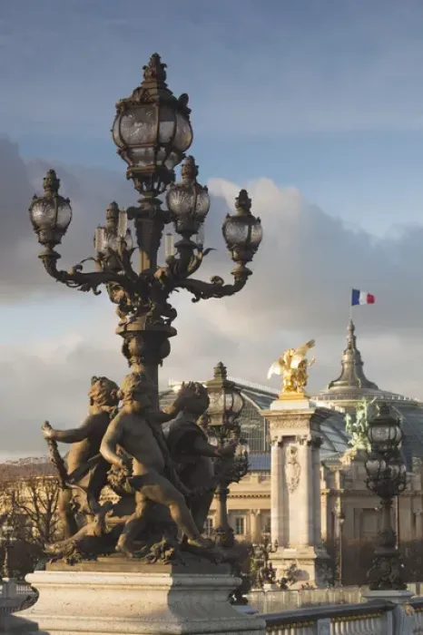 Framed Print : France, Paris, detail of the Pont Alexandre III bridge Framed Print : France, Paris, detail of the Pont Alexandre III bridge