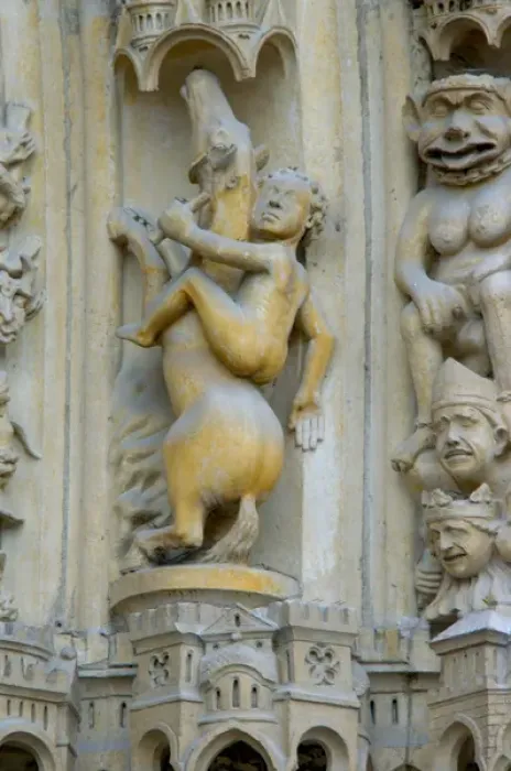 Framed Print : 03. France, Paris, sculptures on facade of Notre-Dame Framed Print : 03. France, Paris, sculptures on facade of Notre-Dame