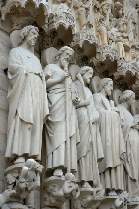 Framed Print : 03. France, Paris, sculptures on facade of Notre-Dame Framed Print : 03. France, Paris, sculptures on facade of Notre-Dame