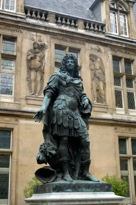 Framed Print : 03. France, Paris, statue of Louis XIV in Musee Carnavalet courtyard Framed Print : 03. France, Paris, statue of Louis XIV in Musee Carnavalet courtyard