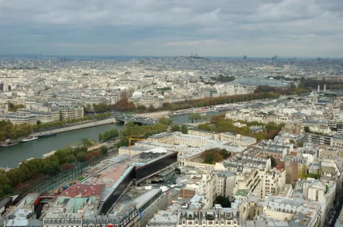 Framed Print : 03. France, Paris, view of city from Eiffel Tower Framed Print : 03. France, Paris, view of city from Eiffel Tower