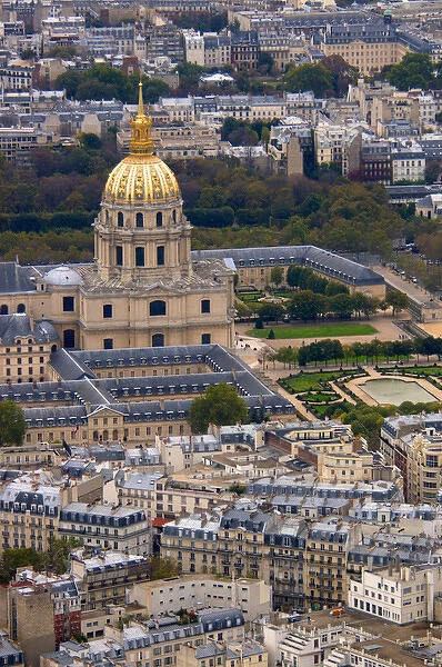 03. France, Paris, view of Hotel des Invalides from Eiffel Tower