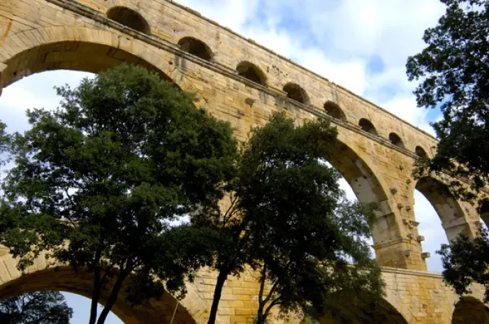 Framed Print : 03. France, Pont du Gard, Roman aqueduct, built in 1st century AD Framed Print : 03. France, Pont du Gard, Roman aqueduct, built in 1st century AD