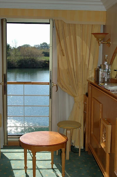 03. France, Princesse de Provence riverboat, A deck room (Editorial Usage Only)