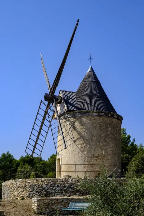 Framed Print : France, Provence, Joucas, windmill Framed Print : France, Provence, Joucas, windmill