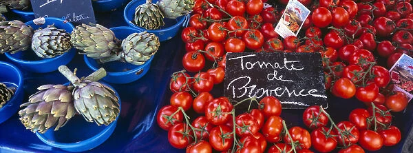 France, Provence. Produce on display at market