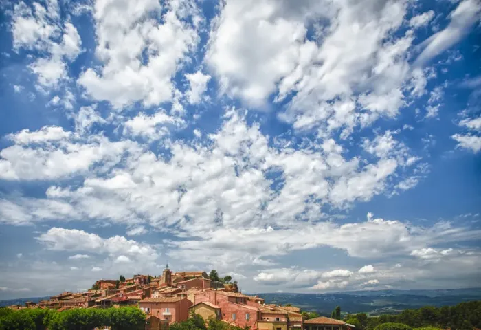 Framed Print : France, Provence, Roussillon, village view