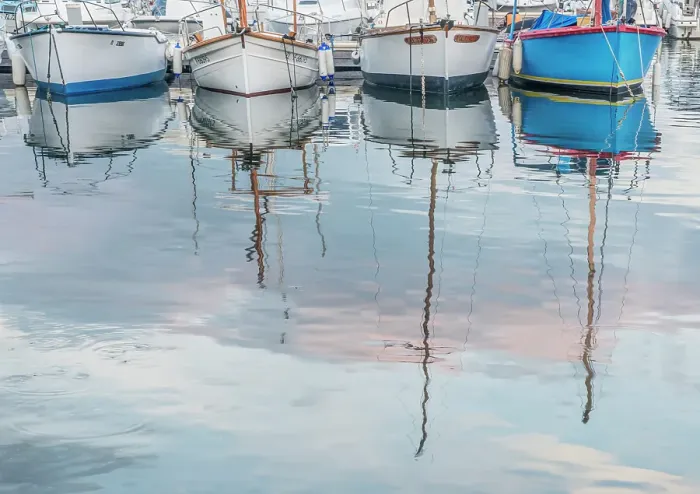 Framed Print : France, Provence. Saint Tropez Port, boat reflections Framed Print : France, Provence. Saint Tropez Port, boat reflections