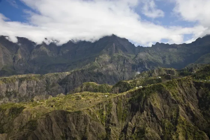 Framed Print : France, Reunion Island, Cirque de Cilaos, Cilaos, mountain view from RN5 mountain road Framed Print : France, Reunion Island, Cirque de Cilaos, Cilaos, mountain view from RN5 mountain road