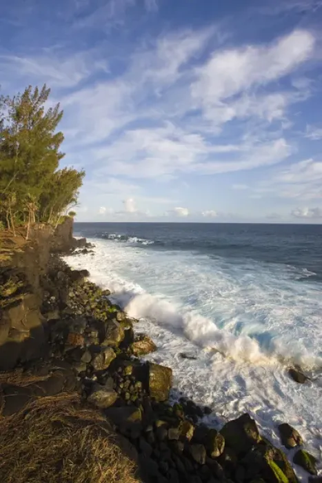 Framed Print : France, Reunion Island, South Reunion, Le Baril, coastline at Le Souffleur d Arbonne Framed Print : France, Reunion Island, South Reunion, Le Baril, coastline at Le Souffleur d Arbonne