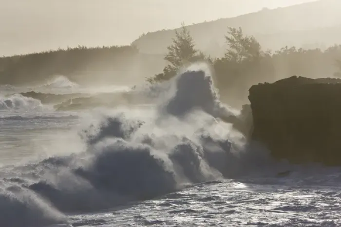 Framed Print : France, Reunion Island, South Reunion, Le Baril, wild waves at Le Souffleur d Arbonne Framed Print : France, Reunion Island, South Reunion, Le Baril, wild waves at Le Souffleur d Arbonne