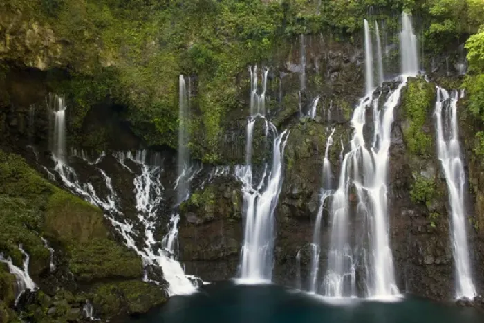 Framed Print : France, Reunion Island, South Reunion, Cascade de la Grand Ravine waterfall Framed Print : France, Reunion Island, South Reunion, Cascade de la Grand Ravine waterfall