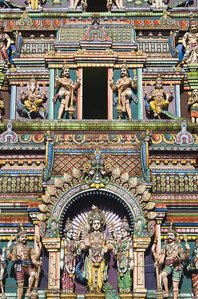France, Reunion Island, St-Andre, Hindu temple de Petit-Bazaar