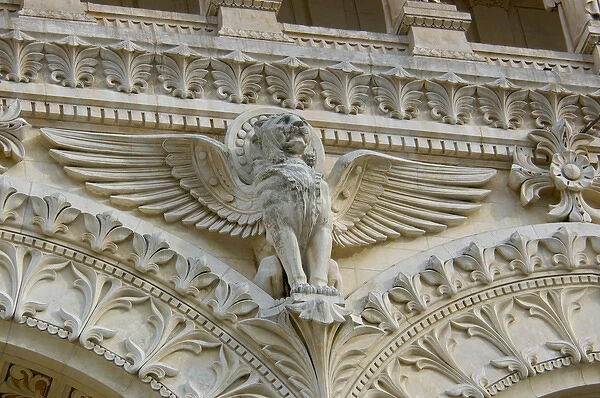 03. France, Rhone-Alps, Lyon, Basilique Notre-Dame de Fourviere detail