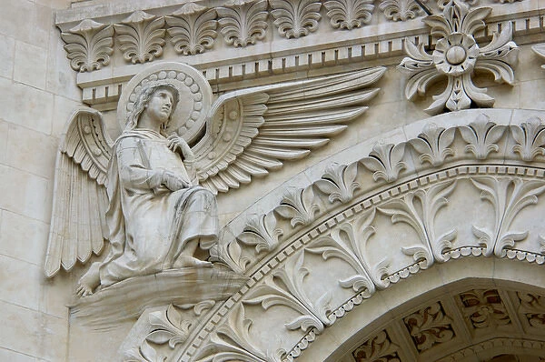 03. France, Rhone-Alps, Lyon, Basilique Notre-Dame de Fourviere detail