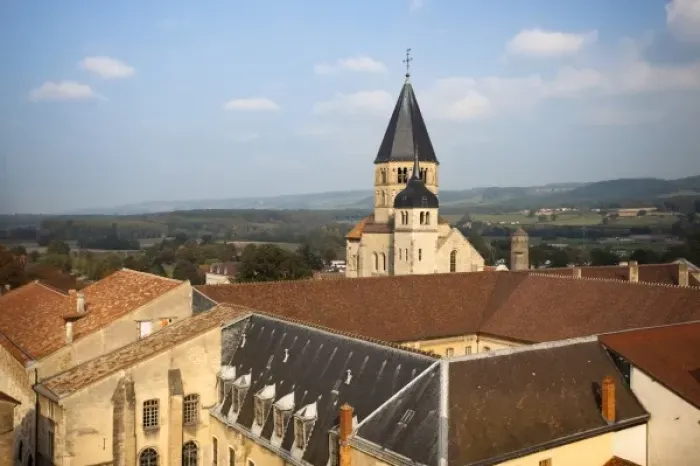 Framed Print : France, Saone-et-Loire Department, Burgundy Region, Maconnais Area, Cluny, Cluny Abbey