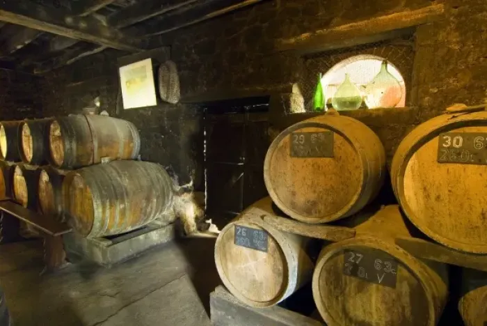 Framed Print : France, Sept Forges, barrels in the cellar of Patrick Boisgontier Framed Print : France, Sept Forges, barrels in the cellar of Patrick Boisgontier