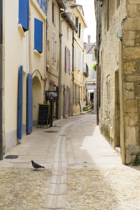 Framed Print : France, Southern France, St. Remy. Narrow street scenes Framed Print : France, Southern France, St. Remy. Narrow street scenes