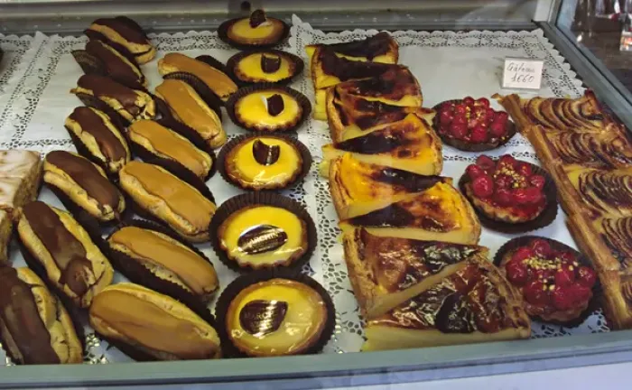 Framed Print : France, St. Paul de Vence, Pastries in a window