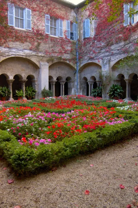 Framed Print : 03. France, St. Remy de Provence, cloisters at St.-Paul-de-Mausole monastery
