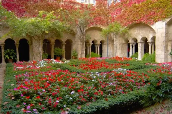 Framed Print : France, St. Remy de Provence, cloisters at St. -Paul-de-Mausole monastery