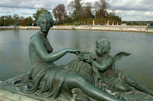 03. France, Versailles, bronze statue by Water Parterre