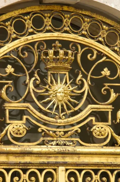Framed Print : 03. France, Versailles, detail of gold metal work