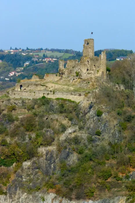 Framed Print : 03. France, Vienne, Chateau de la Batie, castle ruins Framed Print : 03. France, Vienne, Chateau de la Batie, castle ruins