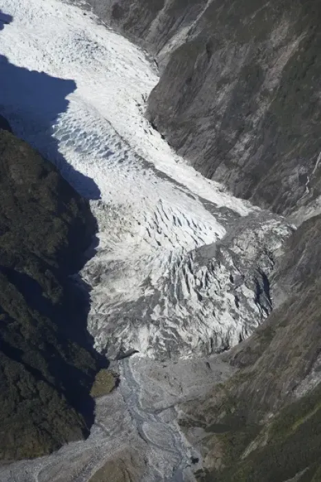 Framed Print : Franz Josef Glacier, West Coast, South Island, New Zealand - aerial Framed Print : Franz Josef Glacier, West Coast, South Island, New Zealand - aerial